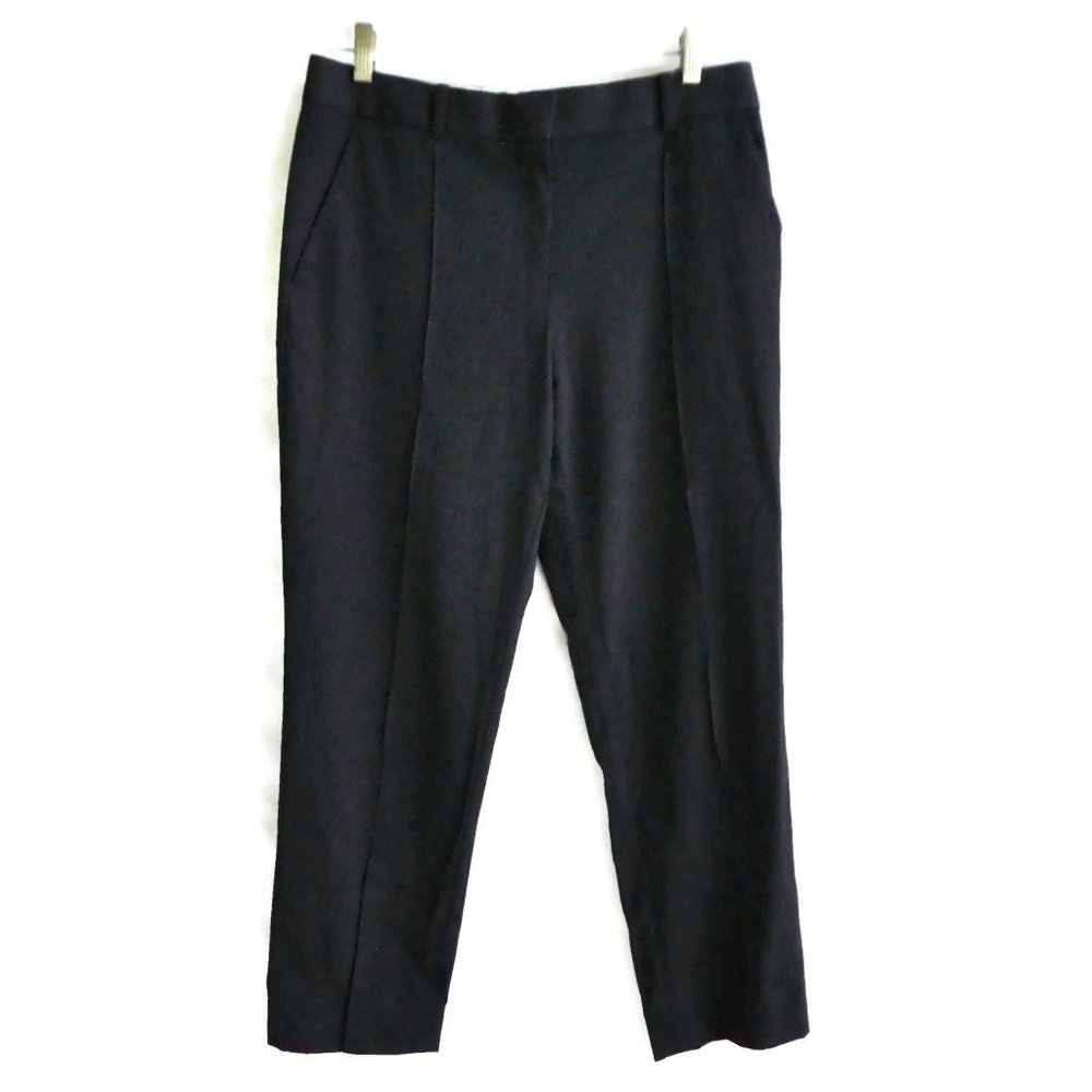 WooL Everlane Quality Trouser Pants Pocket High Waist Stretch Pintuck Seam 32x26